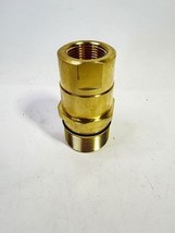 Midland 61052 Brass Dry Break 3/4&quot; FNPT Wet Line Wing Nut Hydraulic Hose... - $35.75