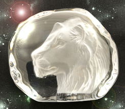 Haunted Carved Crystal Lion Eternal Success Victories Highest Light Collection - £18,088.11 GBP