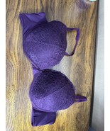 Torrid Curvy Bra Size 44B Lace Padded Underwire Purple - €10,27 EUR