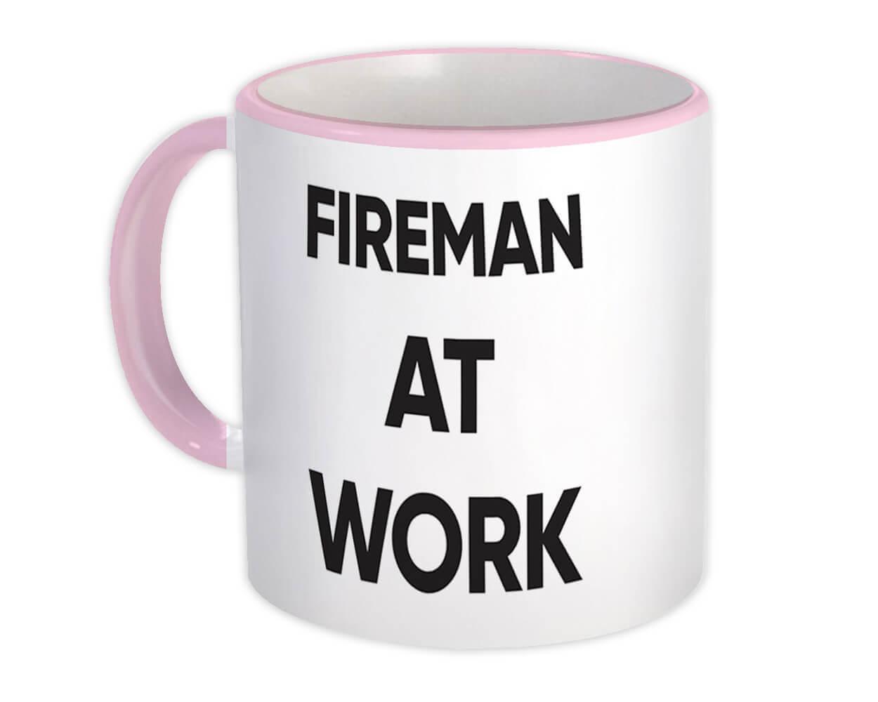 FIREMAN At Work : Gift Mug Job Profession Office Coworker Christmas Item image 9