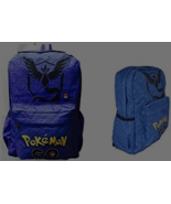 Pokemon Go Team Mystic full size school bag backpack 18&quot; Blue - £21.22 GBP