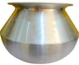 Aluminium Dekchi Handi Bhagona, 8 Liters (Silver) - £252.63 GBP