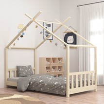 Kids Bed Frame Solid Pine Wood 80x160 cm - £103.34 GBP