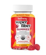 2 Bottles Bellway Super Fiber Gummies for Adults,*07/2025*Raspberry Lemo... - $371.57 MXN