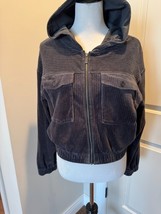 UGG RTW Gray Cotton Velour Zip Front Bomber Jacjet SZ S NWOT - $98.01