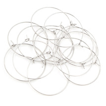 12-45mm Stainless Steel Earring Hoops、DIY Bead Threading Hoop Accessories - $57.02 MXN+