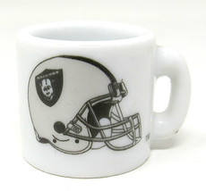 Oakland Raiders Miniature Cup NFL Football 1&quot; Ceramic Mug Ornament Display - £7.81 GBP