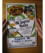 98 Degrés Affiche Nickelodeon Musique Festival Concert Monica - $123.07 CAD