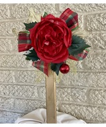 Artificial Flowers For Graves Cemetery, Handmade Cross Christmas - $26.00