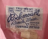 Vtg 70s Rockmount Ranchwear Pink Pearl Snap Western Long Sleeve Shirt Ro... - $49.45