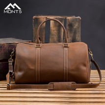 LE Brown Full Grain Duffel With Shoe Compartment - £132.90 GBP