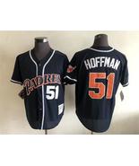 Padres #51 Trevor Hoffman Jersey Old Style Uniform Dark Blue - $45.00