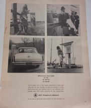 Bell Telephone System Wherever You Walk Fly Drive Or Dock Magazine Print Ad 1964 - £5.46 GBP