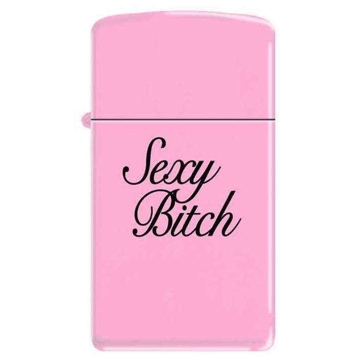 Zippo Lighter - Sexy Bitch Slim Pink Matte - 852887 - $29.66