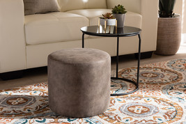 Savara Black w/Grey and Brown 2Pc Nesting Table and Ottoman Set - $1,913.27 MXN