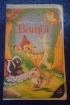 Bambi Black Diamond Classic Walt Disney&#39;s 1989 VHS Video Original Movie - £2,557.46 GBP