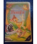 Bambi Black Diamond Classic Walt Disney&#39;s 1989 VHS Video Original Movie - £2,510.59 GBP