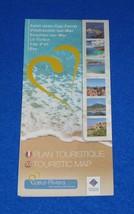 BRAND NEW HEART OF THE FRENCH RIVIERA TOURIST MAP BROCHURE VILLEFRANCHE ... - £3.15 GBP