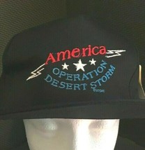 Blue EMBROIDERED America OPERATION Desert Storm Snapback HAT CAP SIZE: F... - £10.80 GBP