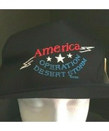 Blue EMBROIDERED America OPERATION Desert Storm Snapback HAT CAP SIZE: F... - $240.03 MXN