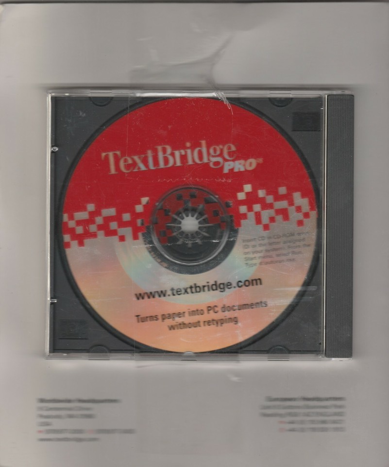 TextBridge Pro98 by Xerox ~ CD-ROM Item image 2