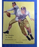 1941 New Hampshire Vs Norwich football program LEWIS FIELD - €42,08 EUR