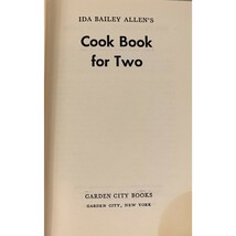 1952 Dinner for Two Cookbook by Ida Bailey Allen–The Nation’s Homemaker,... - $11.40
