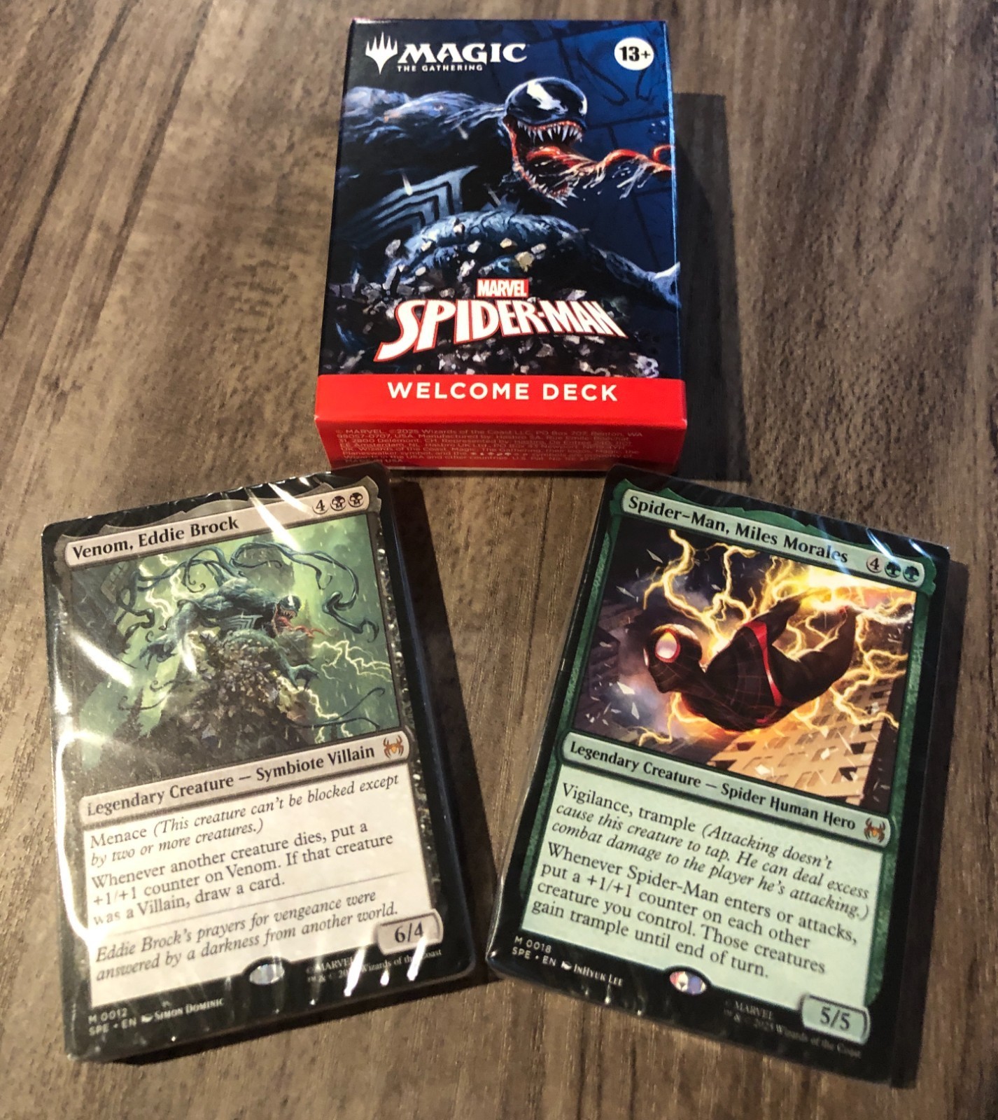NYCC 2025 HASBRO MAGIC THE GATHERING SPIDER-MAN WELCOME DECK BLACK VENOM SDCC Item image 2