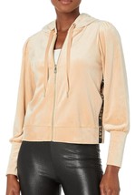 DKNY Women&#39;s Everyday Soft Full Zip Hoodie Velour Gold/Tan M NWT - £30.06 GBP
