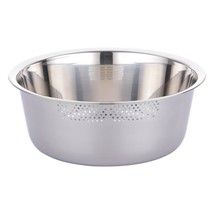Kitchen Flower Round Stainless Steel Dishpan Basin Bucket Dish Washing up Bowl