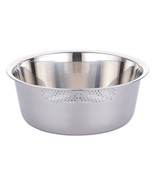 Kitchen Flower Round Stainless Steel Dishpan Basin Bucket Dish Washing u... - $78.84 CAD