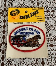 Mackinac Island Michigan Collectible Sew On Patch Emblem Show Offs Vintage 1969 - £8.30 GBP