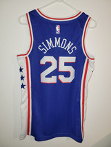 NIKE NBA PHILADELPHIA 76ERS BEN SIMMONS BLUE SWINGMAN JERSEY MEN&#39;S S - £27.37 GBP