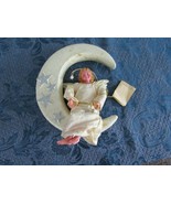 Kurt Adler Fabriche  Angel On Moon Christmas Tree Ornament  - £22.57 GBP