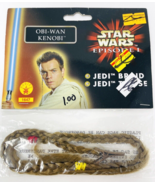 Vintage Star Wars Episode I Jedi Hair Braid Obi Wan Kenobi Halloween Cos... - $12.99