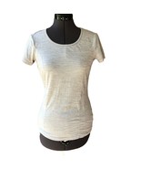 Reebok Womens Short-Sleeve Athletic Top T-Shirt Scoop-Neck Sz. XS Gym - $276.80 MXN