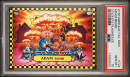 2010 Garbage Pail Kids Flashback Where Are They Now Adam Bomb 72a Psa 10 Gem POP2 - £85.83 GBP