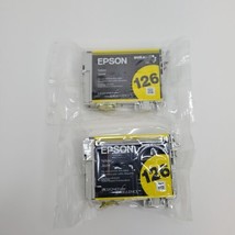 Lot of 2 Genuine EPSON 126 Ink Cartridge T12640  Yellow - $13.53