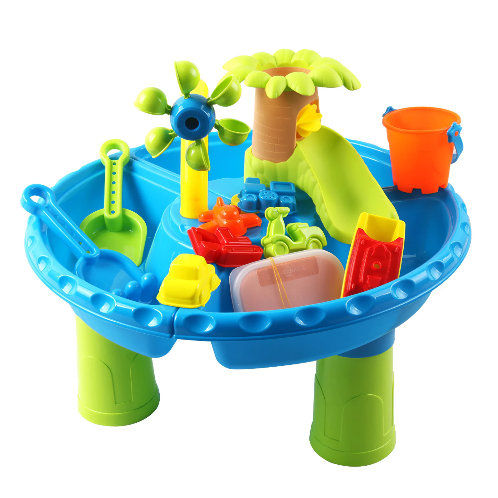 Sand Water Table Set Kids Summer Beach Toys Outdoor Garden Sandbox for Boys Play - £23.05 GBP+