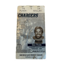 Raiders @ San Diego Chargers Dec 5 1994 NFL Ticket Stub Tim Brown Rocket Ishmail - $20.00