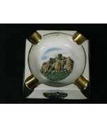 Vintage French Porcelain Ashtray with Gold Trim - £24.48 GBP