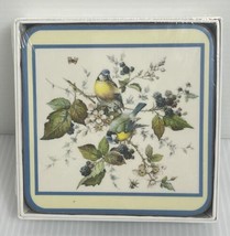 New In Package English Coasters Birds Floral Flowers English Life 4.25” Berries - £13.29 GBP