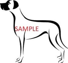 TRIBAL GREAT DANE CROSS STITCH CHART - £6.39 GBP