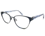 Draper James Eyeglasses Frames DJ1002 414 INDIGO Blue Clear Cat Eye 49-1... - $27.83