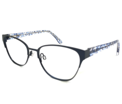 Draper James Eyeglasses Frames DJ1002 414 INDIGO Blue Clear Cat Eye 49-16-130 - £21.88 GBP