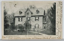 Harriet Beecher Stowe Home Hartford Conn Early udb 1907 to Corry Pa Post... - £4.66 GBP