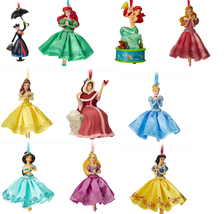 Disney Store Christmas Tree Sketchbook Ornament Belle Ariel Jasmine 2018 New - £39.92 GBP