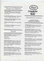 The Speckled Trout Menu Cherokee Place Knoxville Tennessee 1990&#39;s - £14.24 GBP