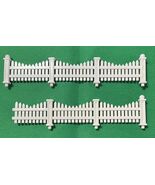 2x Replacement Fence Pieces Dept 56 Christmas Village Animated Photo wit... - $16.40 CAD