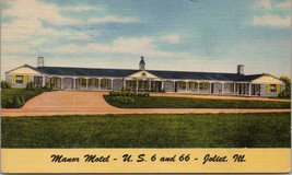 Manor Motel Joliet MO Postcard PC467 - £5.47 GBP